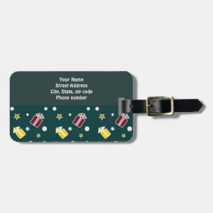 Étiquette À Bagage Cadeaux de Noël - Étiquette de bagage personnalisé