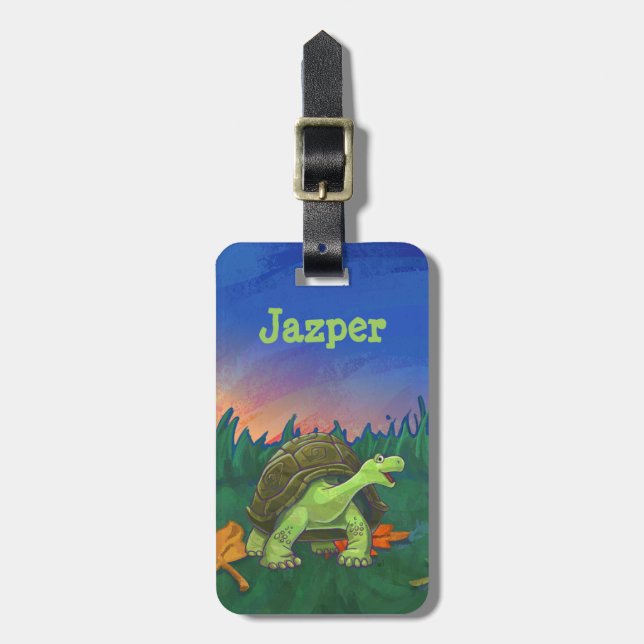 Étiquette À Bagage Cadeaux et accessoires de tortue (Devant Vertical)
