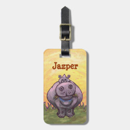 Étiquette À Bagage Cadeaux et accessoires d'hippopotame
