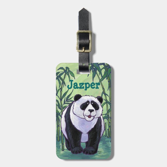 Étiquette À Bagage Cadeaux et accessoires pour ours Panda (Devant Vertical)
