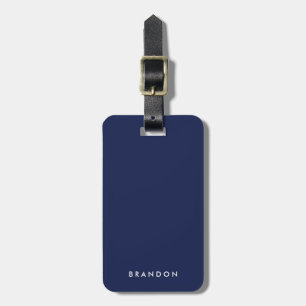 Étiquette À Bagage Cadeaux Personnalisés Pour Hommes Bleus Bagages Ta