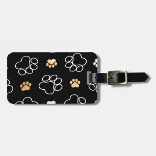 Étiquette À Bagage Cadeaux Templiers Empreintes de pattes