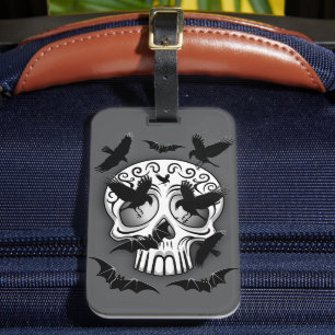 Étiquette À Bagage Calaveras décoratives Halloween