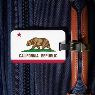 Étiquette À Bagage California Luggage Tags, patriotique California Fl