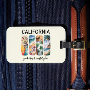 Étiquette À Bagage Californie - Good Vibes & Coastal Glow