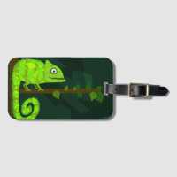 Caméléon vert mignon