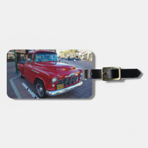 Étiquette À Bagage Camion de ramassage classique rouge cerise au Salo
