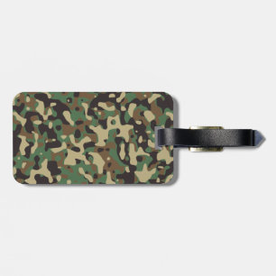 Étiquette À Bagage Camo Woodland