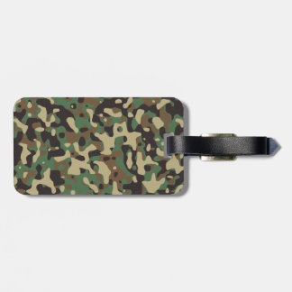 Étiquette À Bagage Camo Woodland