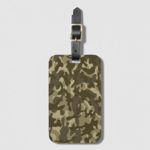 Étiquette À Bagage Camouflage central