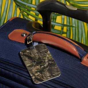 Étiquette À Bagage Camouflage d'arbre réel