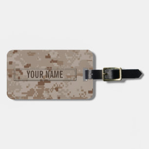 Étiquette À Bagage Camouflage de désert de Digitals personnalisable