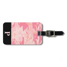 Camouflage monogramme rose et bracelet noir