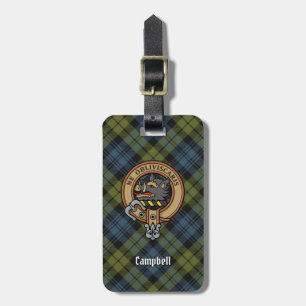 Étiquette À Bagage Campbell Crest sur Tartan