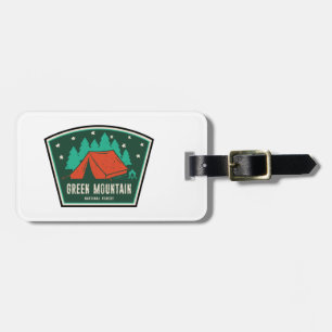 Étiquette À Bagage Camping forestier national de Green Mountain