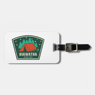 Étiquette À Bagage Camping forestier national de Hiawatha