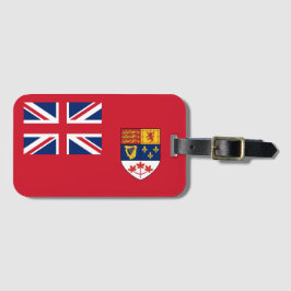 Étiquette À Bagage Canadian Red Ensign Flag 1957-1965 Luggage Tag