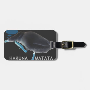 Étiquette À Bagage Canard avec moi se réveille comme ça & Hakuna Mata