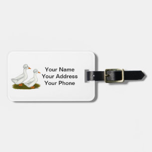 Étiquette À Bagage Canards : Graine blanche