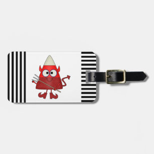 Étiquette À Bagage Candy Corn Devil Halloween