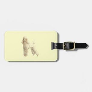 Étiquette À Bagage Caniche -- Agrafe de chiot