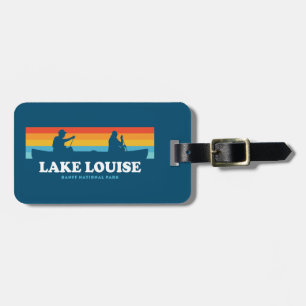 Étiquette À Bagage Canot du parc national Lake Louise Banff