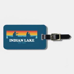 Étiquette À Bagage Canot Indian Lake New York