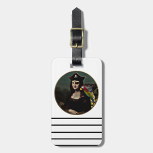 Étiquette À Bagage Capitaine Mona Lisa Pirate