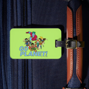 Étiquette À Bagage Capitaine Planète et les Planètes - Allez Planète 