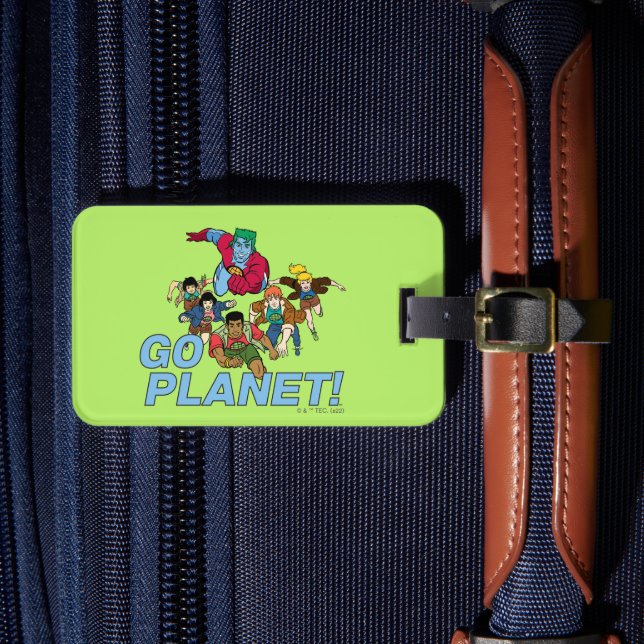 Étiquette À Bagage Capitaine Planète et les Planètes - Allez Planète  (Insitu Rectoal 4)