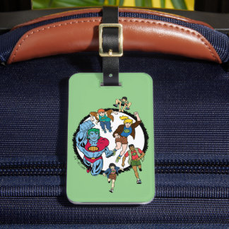 Étiquette À Bagage Captain Planet et les Planétètres Cercle Graphic