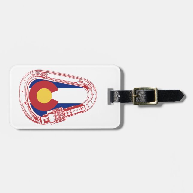 Étiquette À Bagage Carabiner Escalade du Colorado (Devant horizontal)