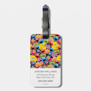 Étiquette À Bagage Caractère de rue Sésame Face au Motif