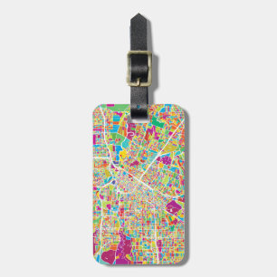 Étiquette À Bagage Carte au néon de Houston, le Texas  