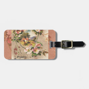 Étiquette À Bagage Carte d'anniversaire vintage