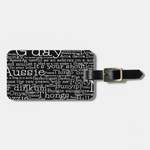 Étiquette À Bagage Carte de l'argot australien