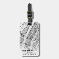 Carte de New York | Balise de bagage
