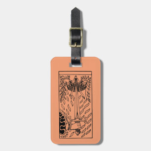 Étiquette À Bagage Carte de tarot : As des épées