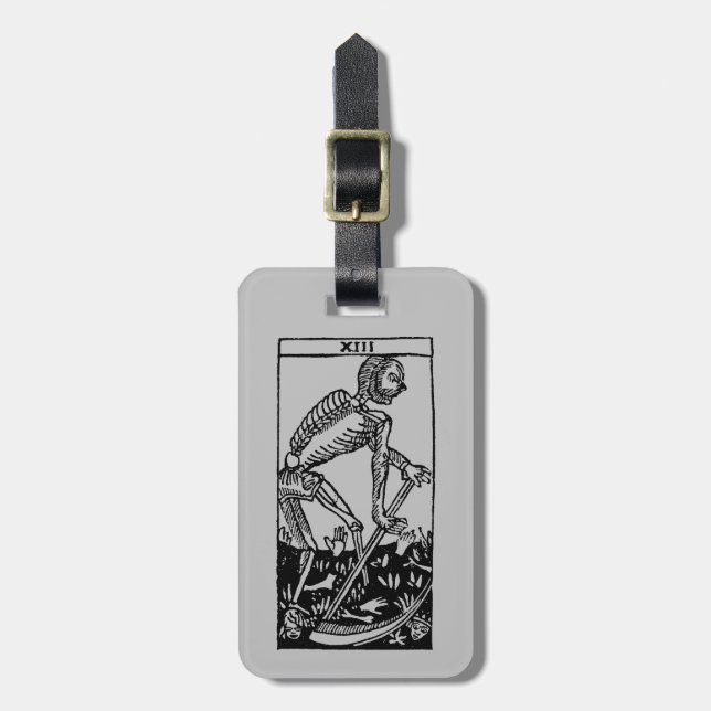Étiquette À Bagage Carte de tarot : La mort (Devant Vertical)