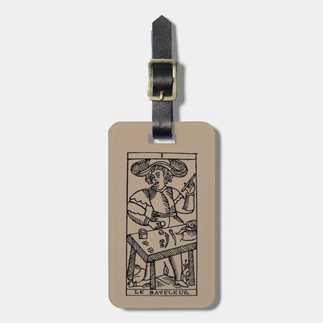 Étiquette À Bagage Carte de tarot : Le jongleur (Devant Vertical)