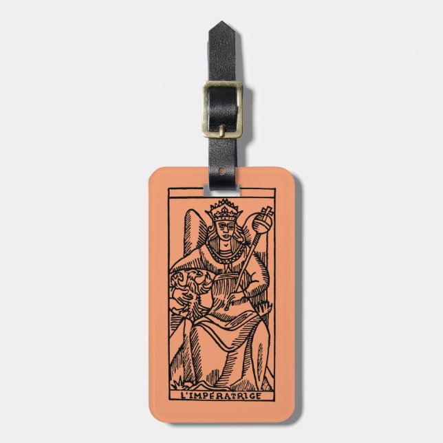 Étiquette À Bagage Carte de tarot : L'impératrice (Devant Vertical)