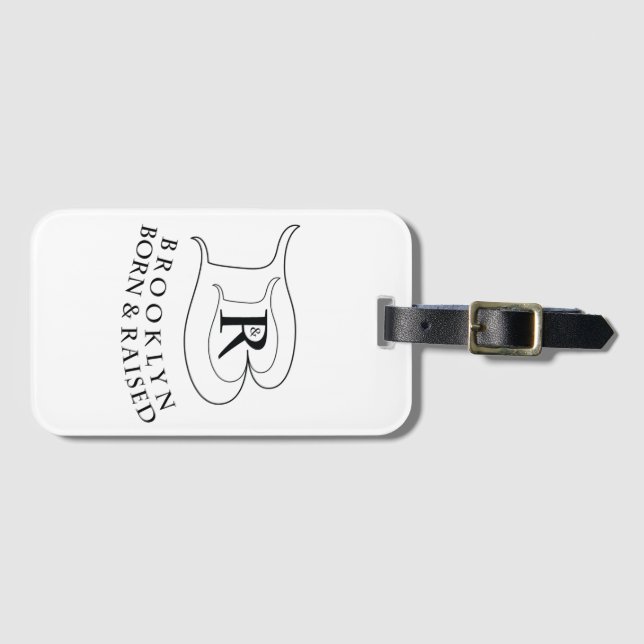 Étiquette À Bagage Carte de visite BROOKLYN BORD & RAISED™ BAGAGES (Devant Horizontal)