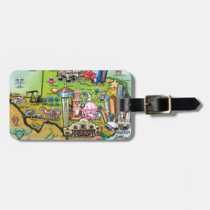 Étiquette À Bagage Carte des loisirs du Texas