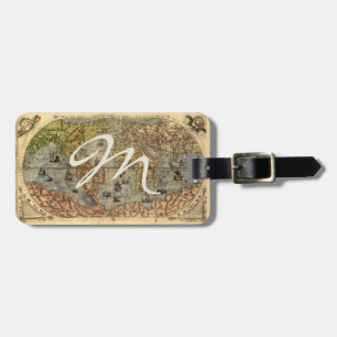 Étiquette À Bagage Carte du monde Forlani Antiquev 1565 Renaissance