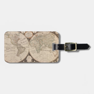 Étiquette À Bagage Carte du monde historique 1799