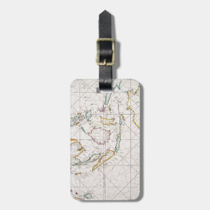 ÉTIQUETTE À BAGAGE CARTE : LES INDES EST, 1670