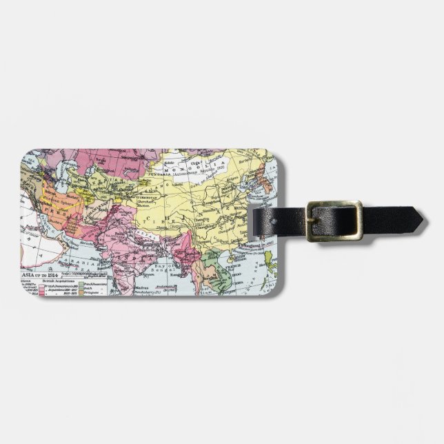 ÉTIQUETTE À BAGAGE CARTE : L'EUROPE EN ASIE (Devant horizontal)