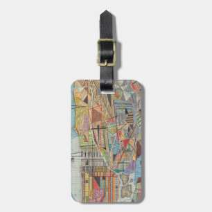 Étiquette À Bagage Carte moderne de New York I