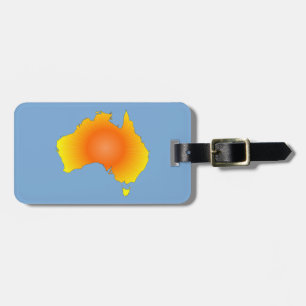 Étiquette À Bagage Carte Sunny Australie