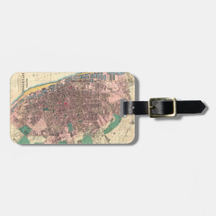 Étiquette À Bagage Carte victorienne de Bacon de Liverpool 1890